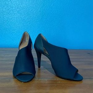 Calvin Klein Nina Scuba Heels Navy Blue Dorsay